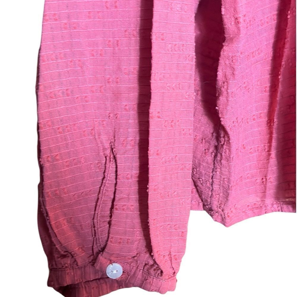 Universal Thread Oversized Long Sleeve Dusty Pink Blouse Size Medium 📦 - Picture 4 of 7